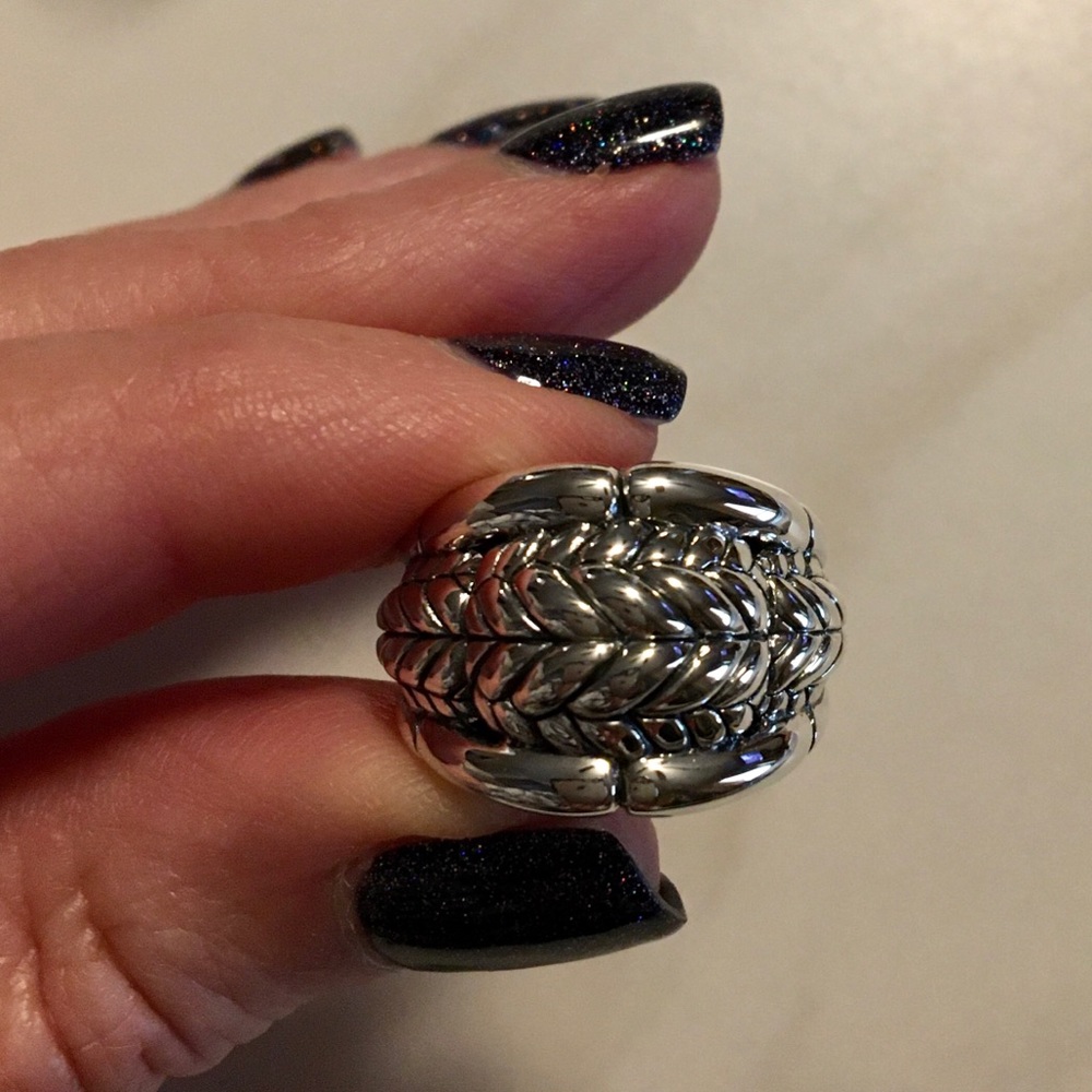 Stunning Jai NWOT Basketweave Sterling Silver ring - Picture 6 of 9